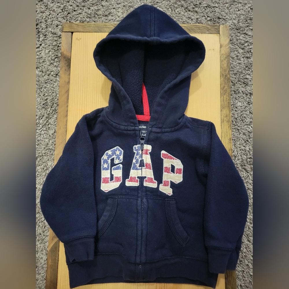 Baby Gap(American Flag) Navy Hoodie 6-12 Months